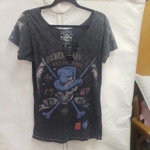 Rebel Saints Laser Cut Vneck